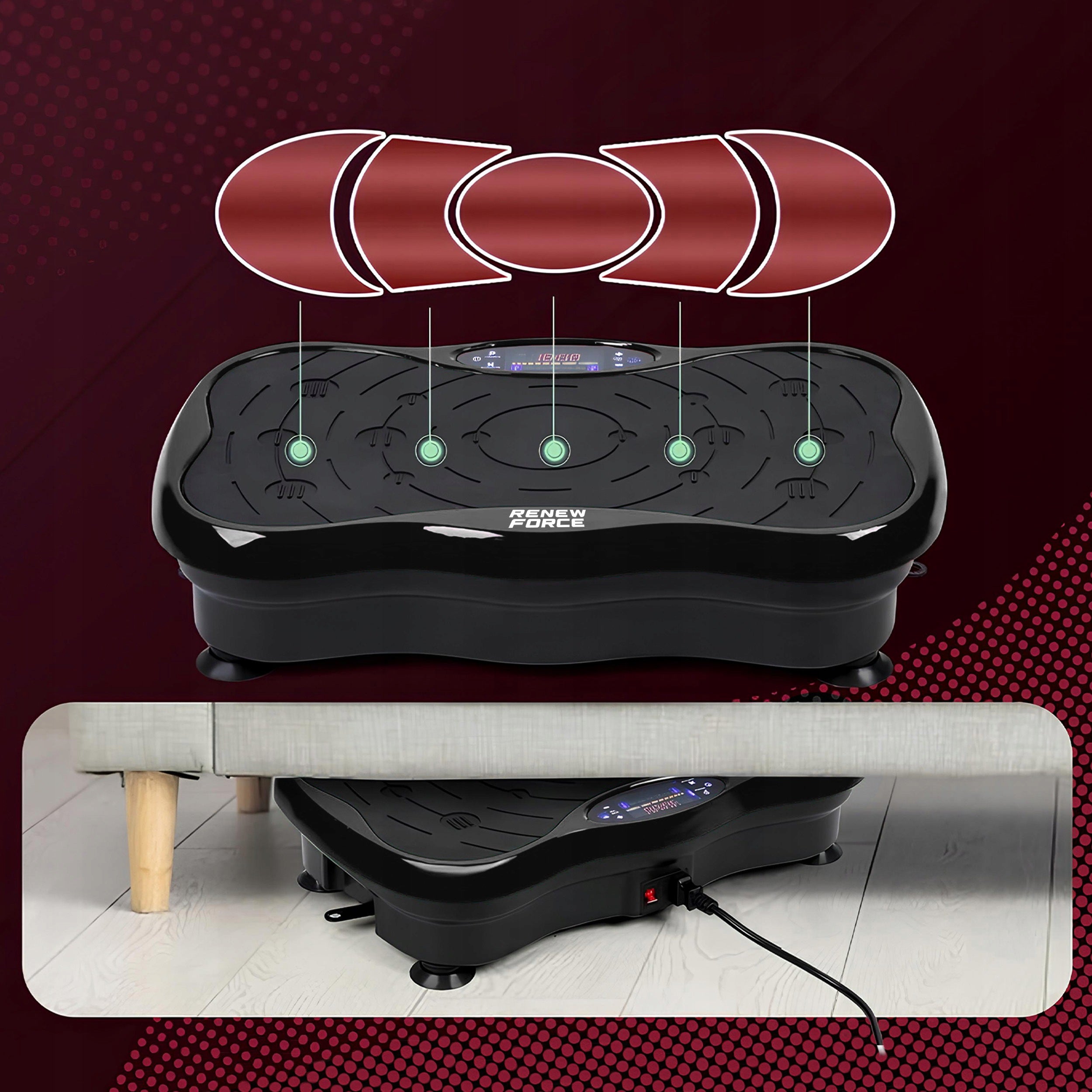 VIBRATION PLATFORM Slimming Massager Vibrating BLUETOOTH Speakers XL Brand Renew Force