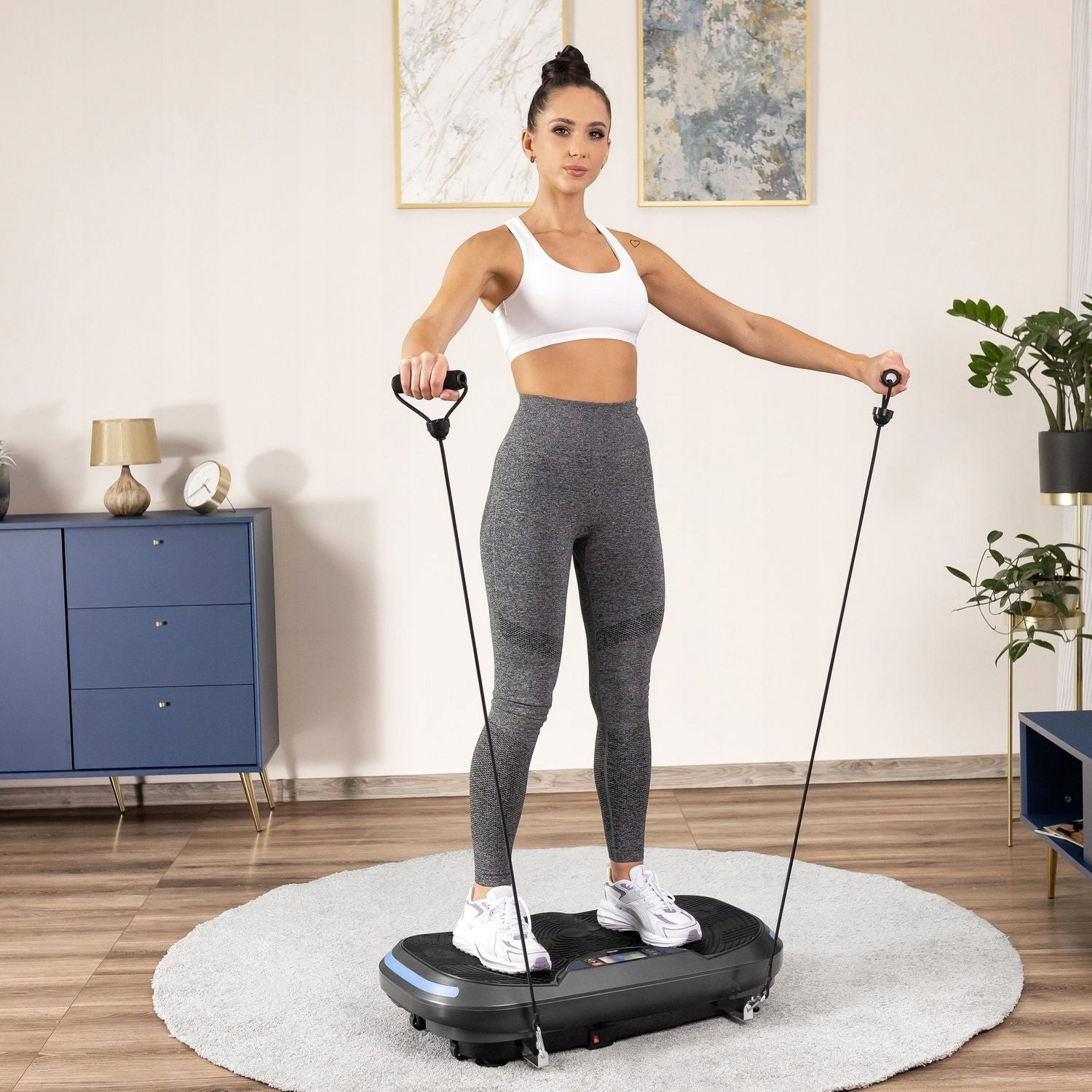 VIBRATION PLATFORM VIBRATING 3D MASSAGER WITH REMOTE CONTROL AND LINKS XP800 GYMTEK Brand Gymtek