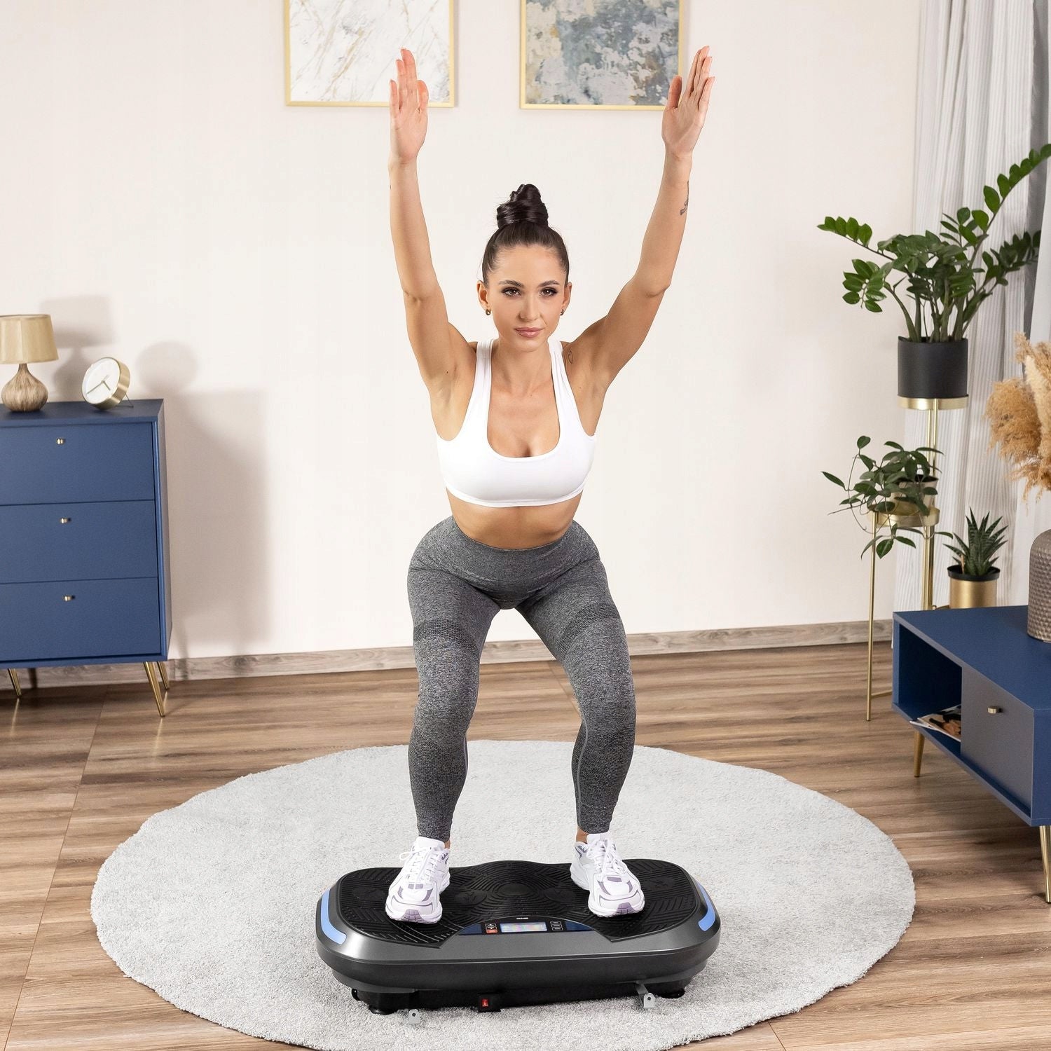 VIBRATION PLATFORM VIBRATING 3D MASSAGER WITH REMOTE CONTROL AND LINKS XP800 GYMTEK Packaging status original