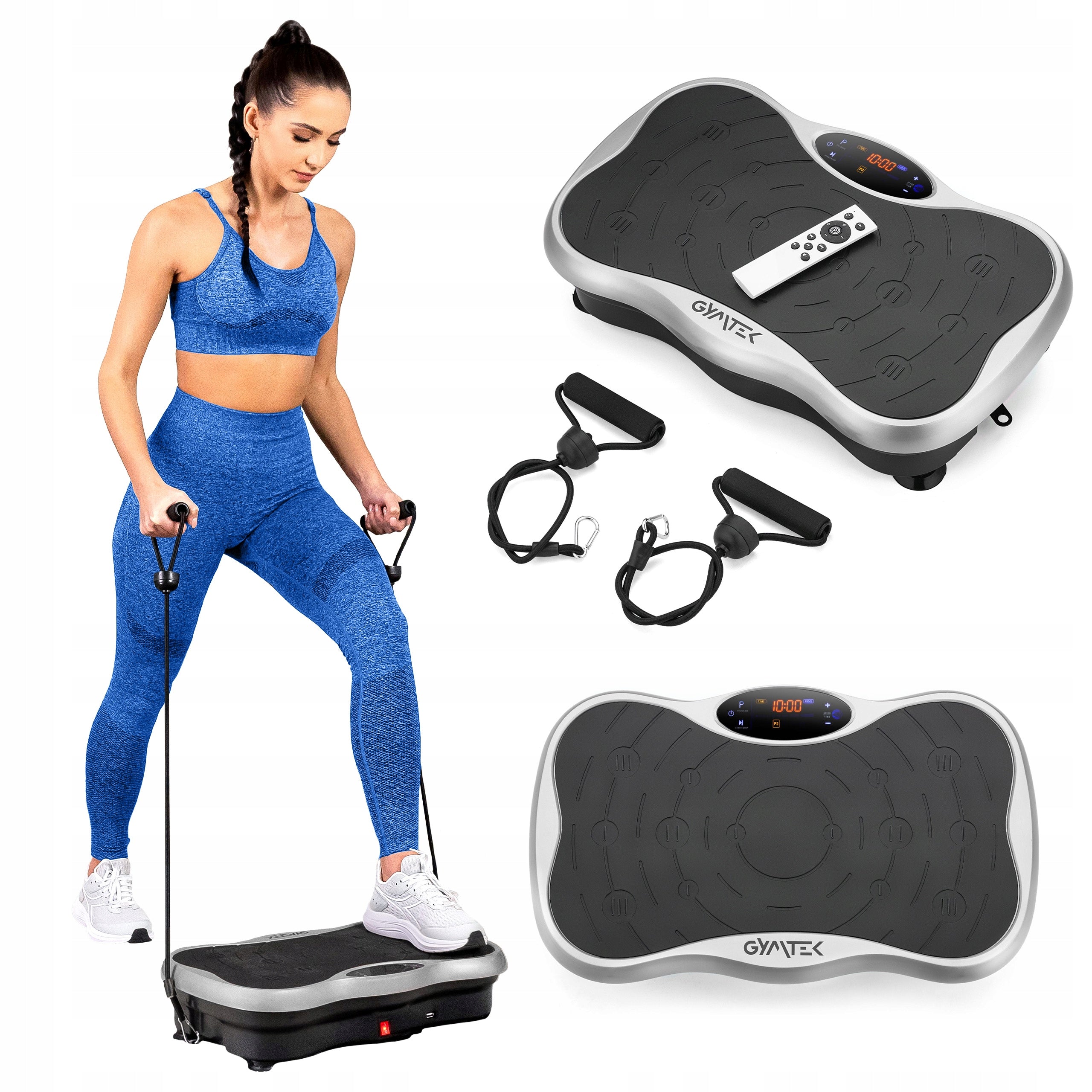 VIBRATION PLATFORM VIBRATING TRAINING MASSAGER WITH REMOTE CONTROL XP500 GYMTEK