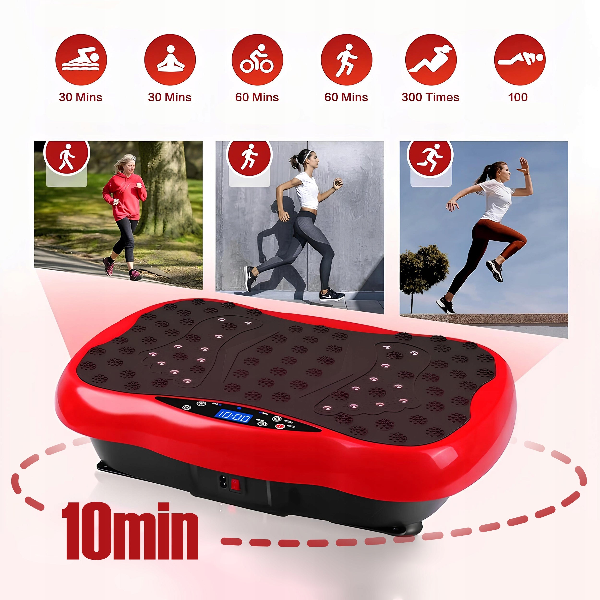VIBRO SLIM VIBRATION PLATFORM MASSAGER FULL BODY WORKOUT EFFORTLESSLY Brand no brand
