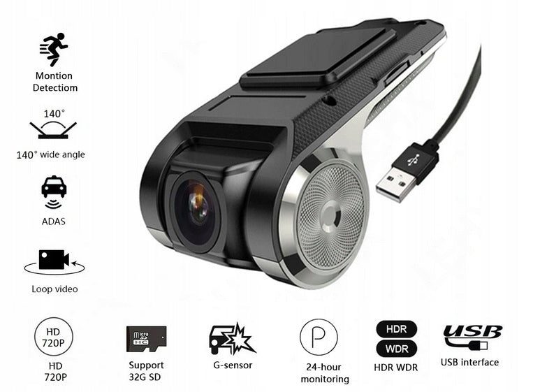 VIDEO RECORDER CAMERA ANDROID FULL HD DVR ADAS IMPROVED Packaging status original