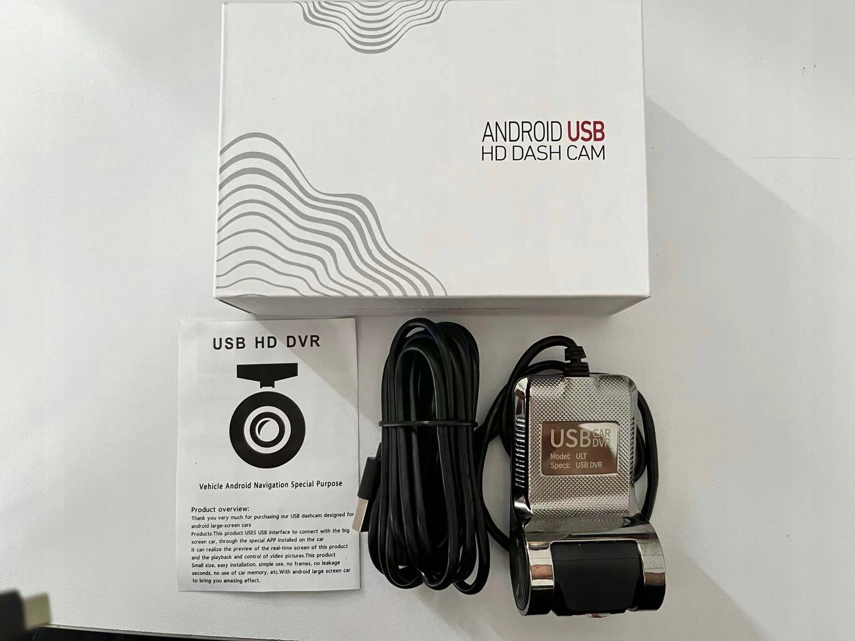 VIDEO RECORDER CAMERA ANDROID FULL HD DVR ADAS IMPROVED Viewing angle 170°
