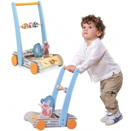 VIGA WALKER WOODEN ANIMALS FOR CHILDREN FIRST STEPS