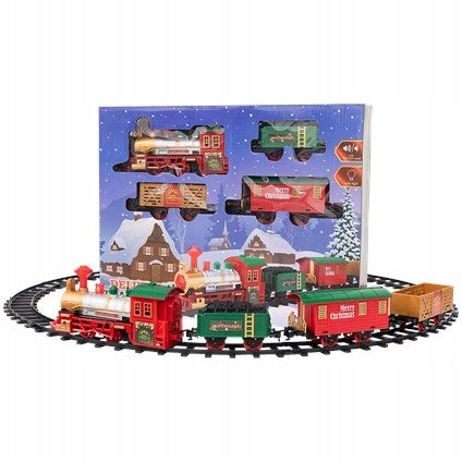VILLAGE SCENE MAGIC TRAIN CHRISTMAS SOUND LED