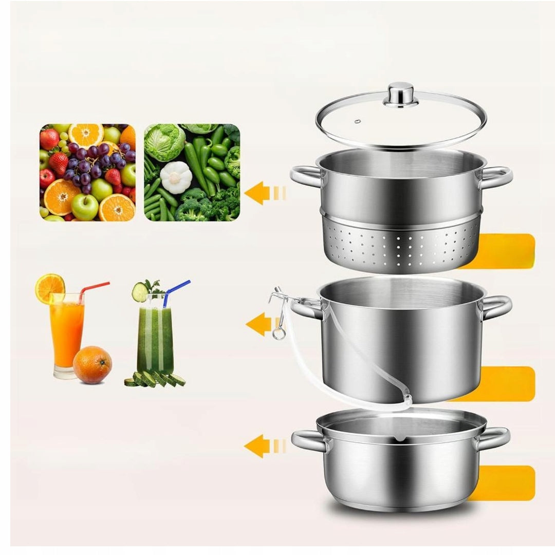 VIVOHOME steam juicer for juices and vegetables stainless steel V630 Manufacturer code ViVohOme