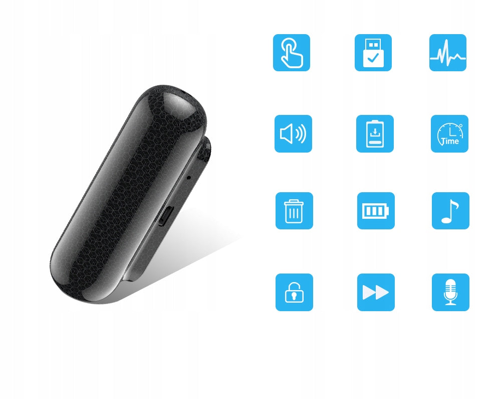 VOICE RECORDER SPY EAVESDROPPING USB DETECTION 32GB Brand MBG Line