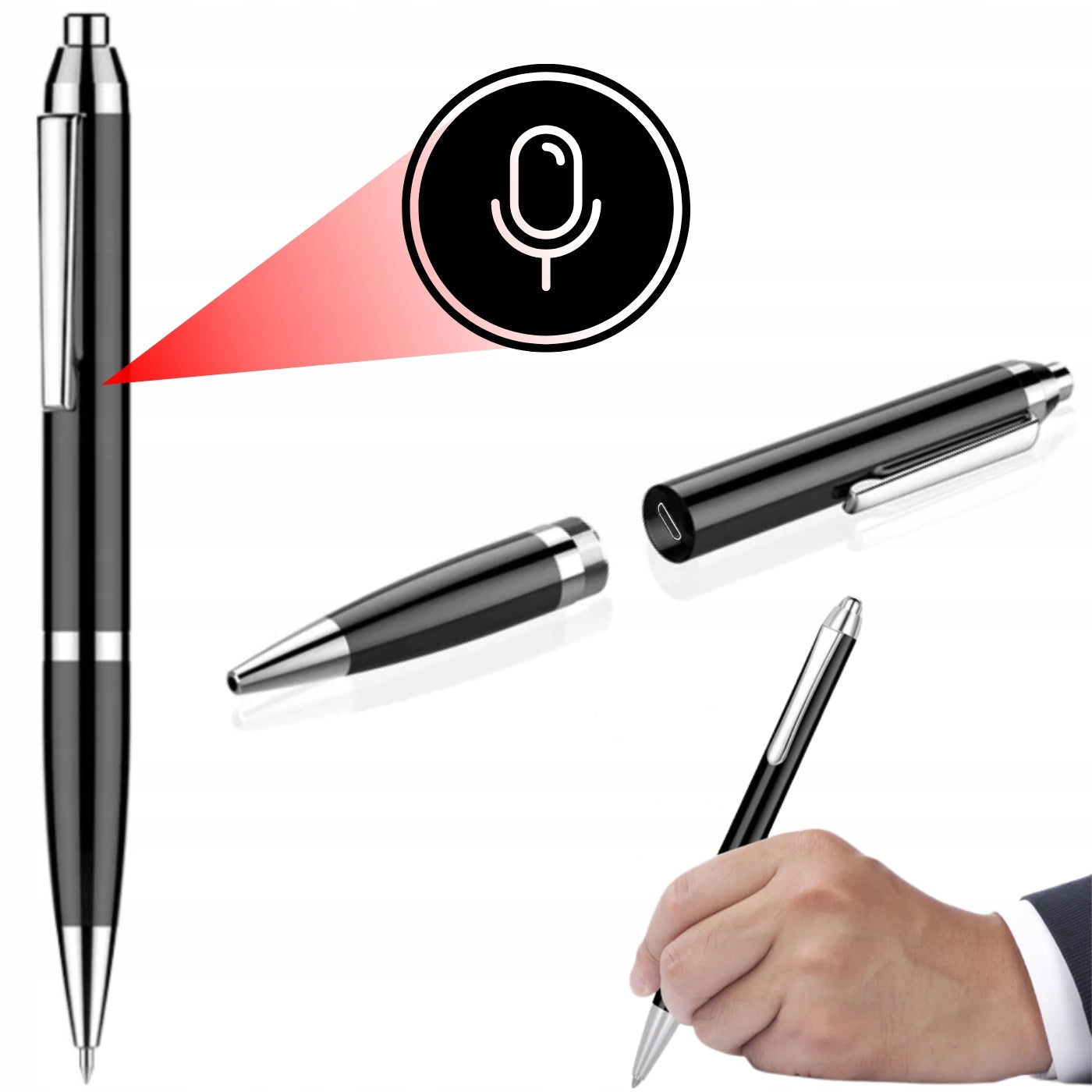 VOICE RECORDER SPY PEN MINI DIGITAL EAVESDROPPING SMALL FLASH DRIVE 32GB