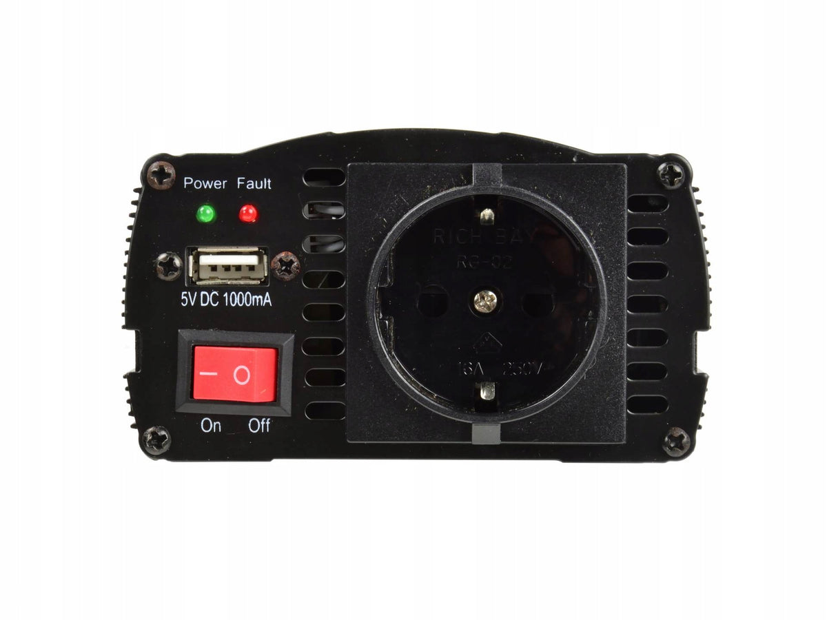 VOLTAGE CONVERTER 12V-230V 250/500W GEKO Effective power 250 W