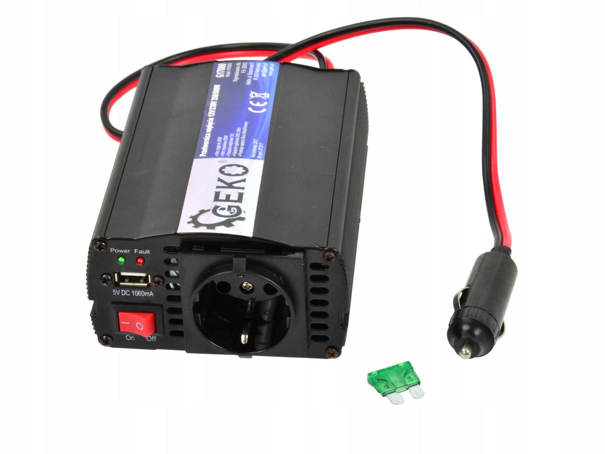 VOLTAGE CONVERTER 12V-230V 250/500W GEKO