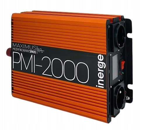 VOLTAGE CONVERTER MAXIMUS 12V 230V 2000VA 1000W MODIFIED SINE LCD