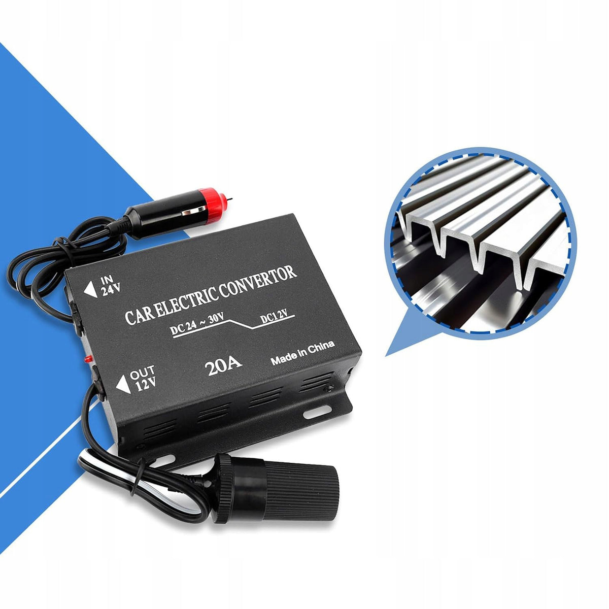 VOLTAGE REDUCER POWER CONVERTER 24V TO 12V STEP-DOWN LIGHTER Brand no brand
