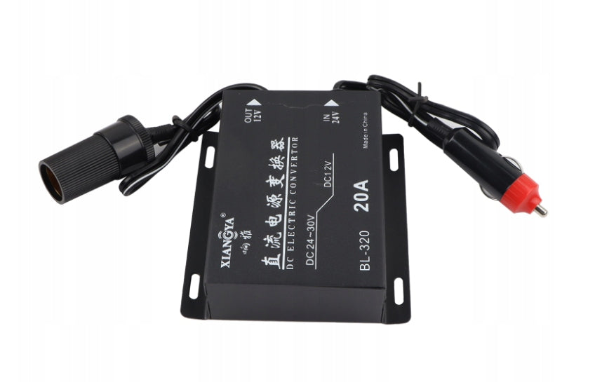 VOLTAGE REDUCER POWER CONVERTER 24V TO 12V STEP-DOWN LIGHTER Packaging status original