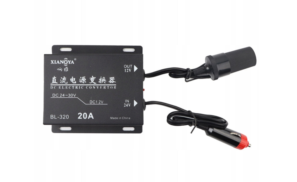 VOLTAGE REDUCER POWER CONVERTER 24V TO 12V STEP-DOWN LIGHTER