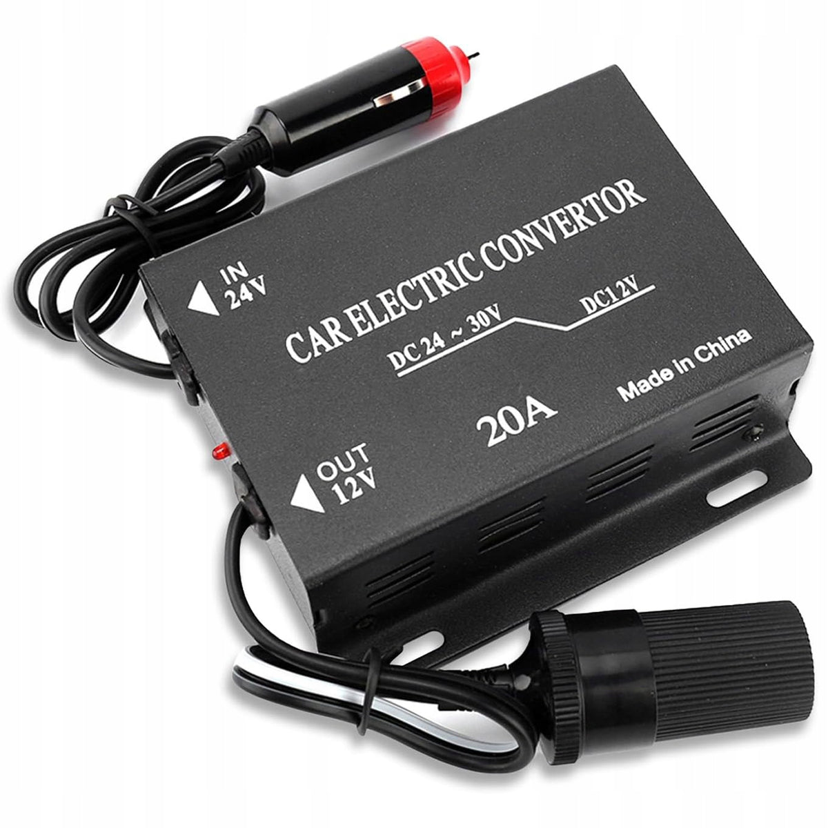 VOLTAGE REDUCER POWER CONVERTER 24V TO 12V STEP-DOWN LIGHTER