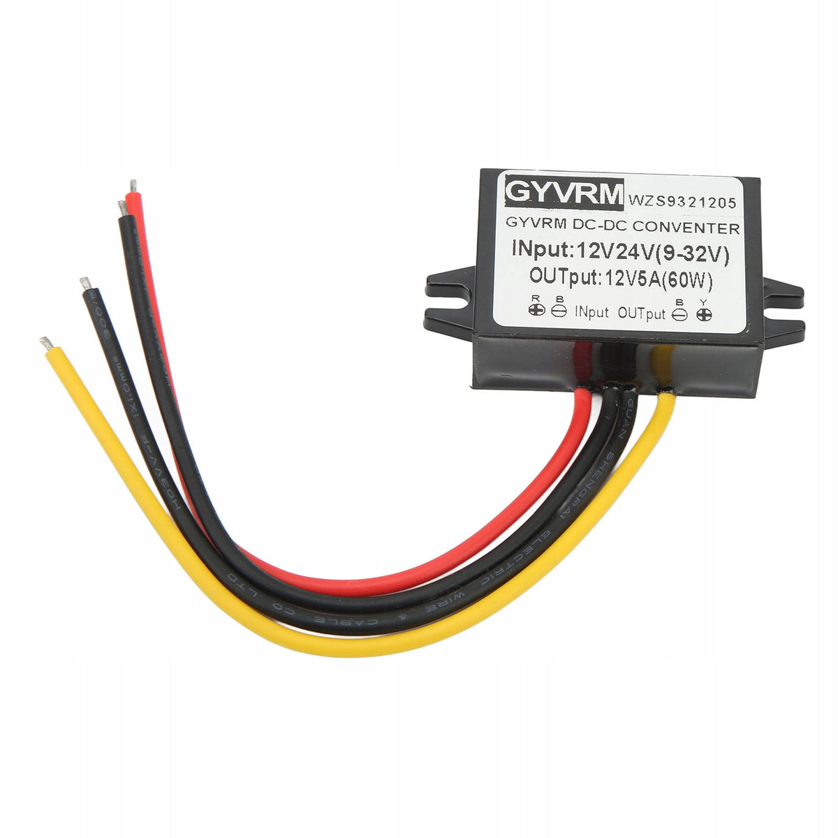 VOLTAGE REGULATOR WATERPROOF DC-DC 9-32V TO 12V 5A