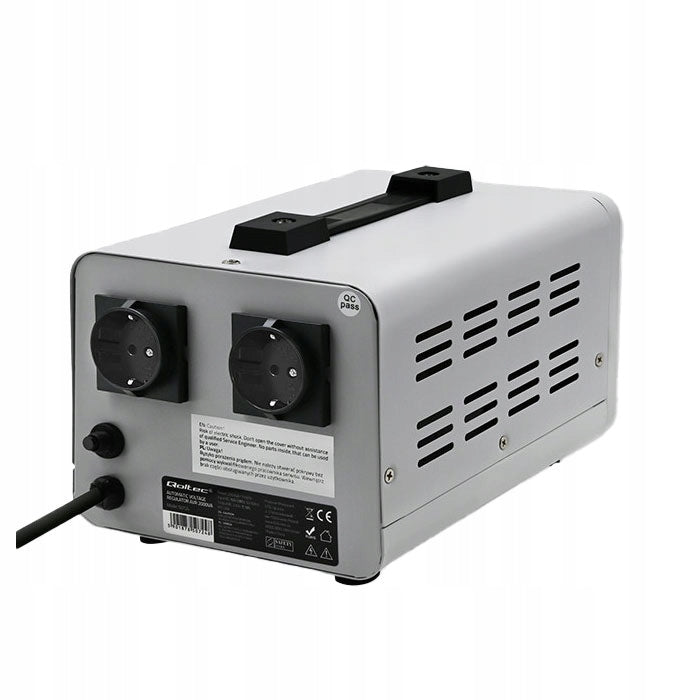 VOLTAGE STABILIZER AVR 2000VA 10% QOLTEC PRECISE FOR SOLAR GENERATOR Model 50724