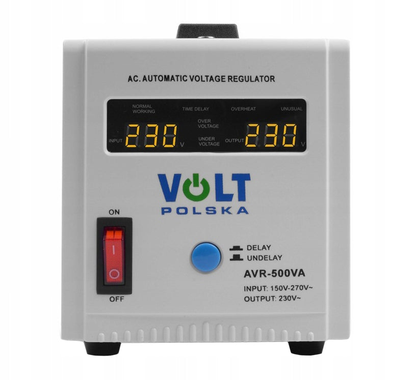 VOLTAGE STABILIZER AVR 500 8% PRECISION FOR AGGREGATE PHOTOVOLTAIC FURNACE CO Manufacturer code 5AVR0500SE