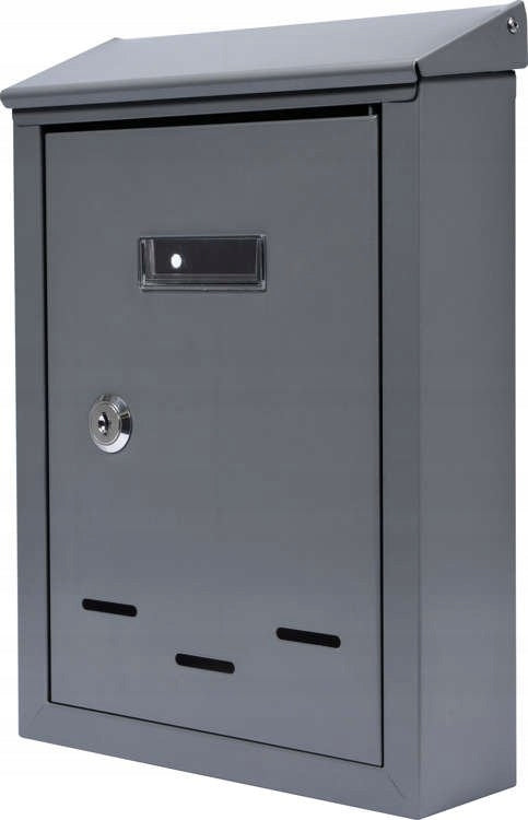 VOREL MAILBOX 285x200x60MM GRAPHITE STEEL SHEET 78541