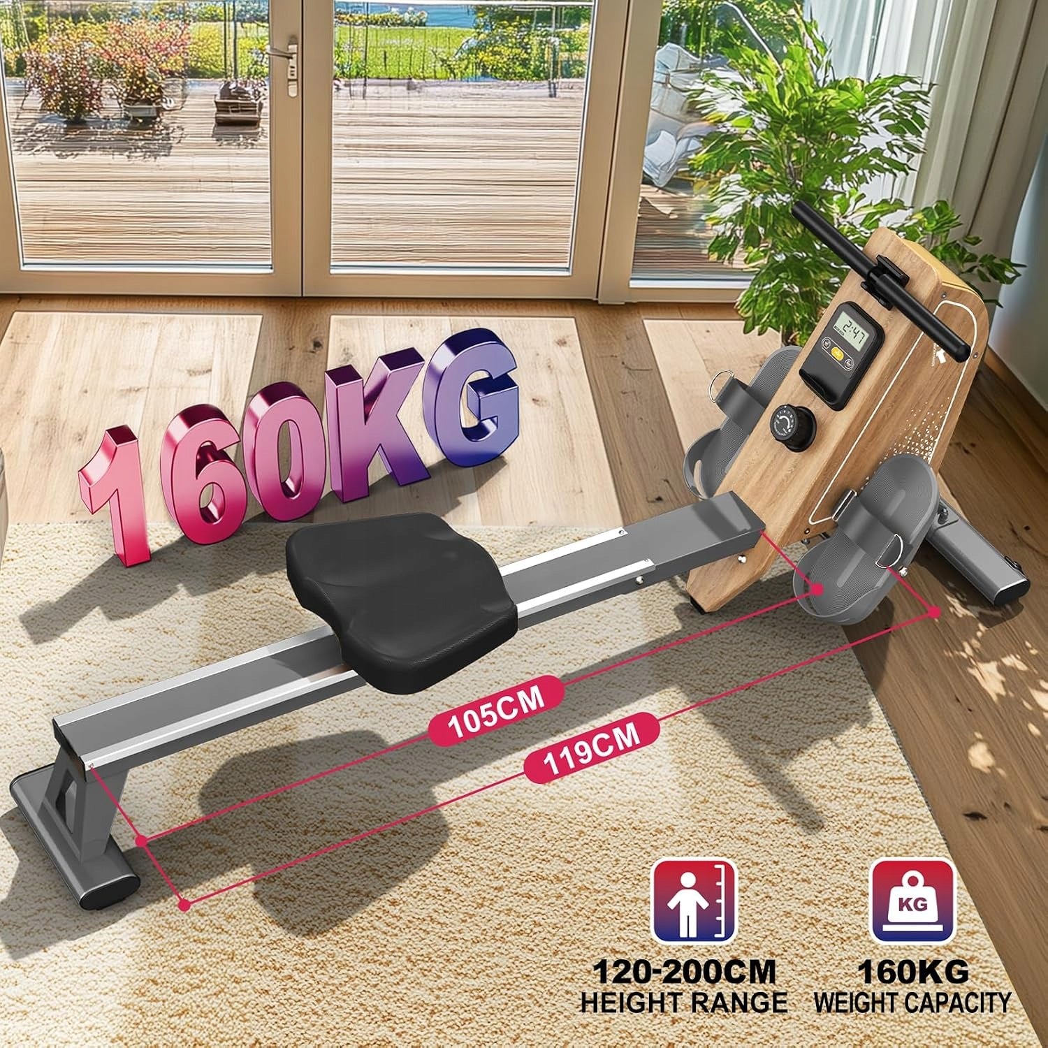VOWVIT Sports Magnetic Rowing Machine with OR3 Monitor Manufacturer code OR3