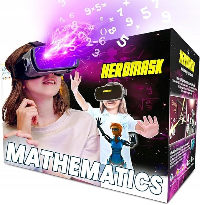 VR GOGGLES FOR KIDS LEARNING MULTIPLICATION TABLES 3D EDUCATIONAL GAME GIFT