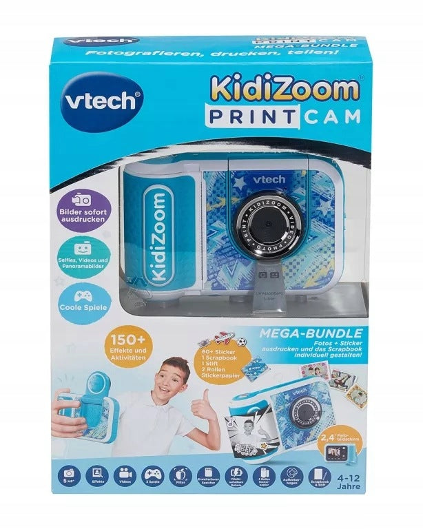 VTECH KIDIZOOM PRINT CAM SCRAPBOOK BUNDLE, CAMERA FOR KIDS
