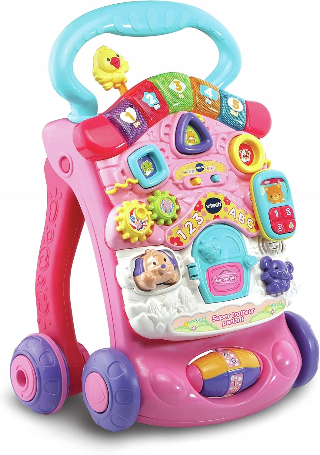 VTech pink rider talking French version walker Super Trotteur Manufacturer code 3417765056857