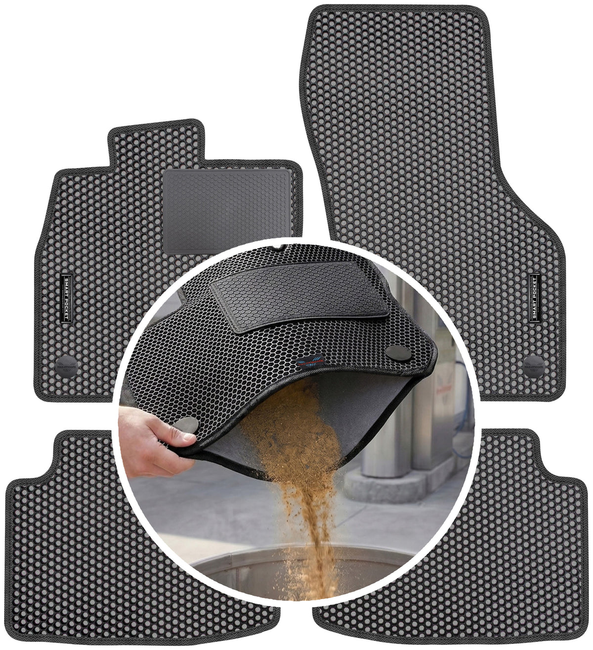 VW Passat B8 2014-2022 EVA SMART POCKET Rugs