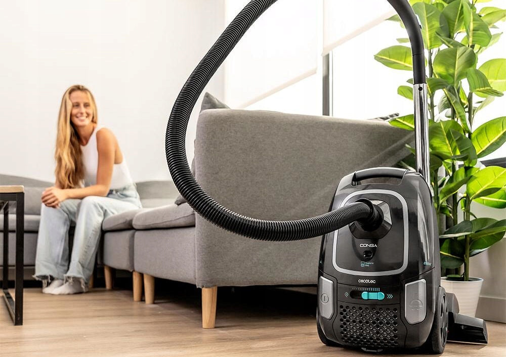 Vacuum Cleaner 4L Conga Powerbag 4000 XL Cecotec 890W Black Brand Cecotec