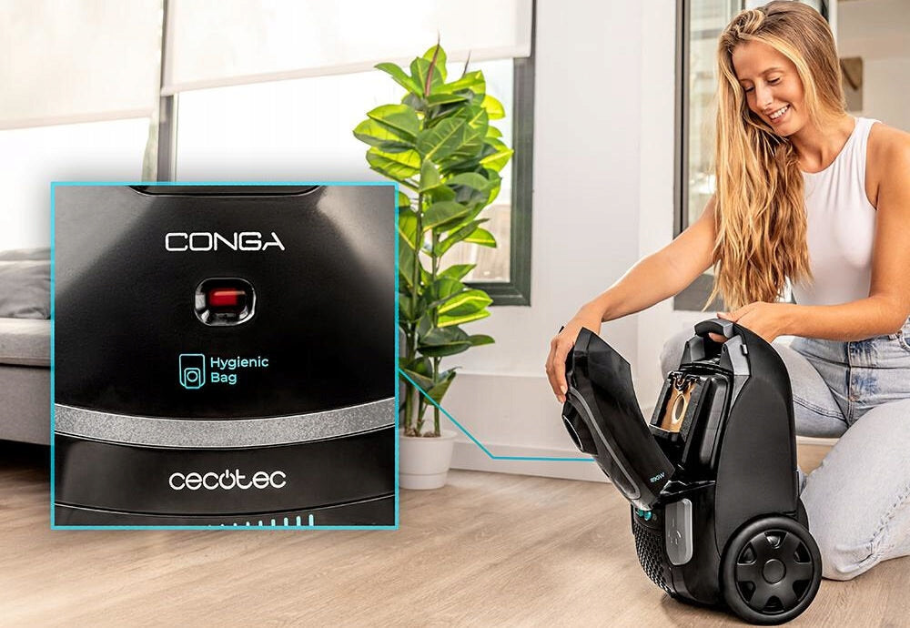 Vacuum Cleaner 4L Conga Powerbag 4000 XL Cecotec 890W Black EAN (GTIN) 8435484085779