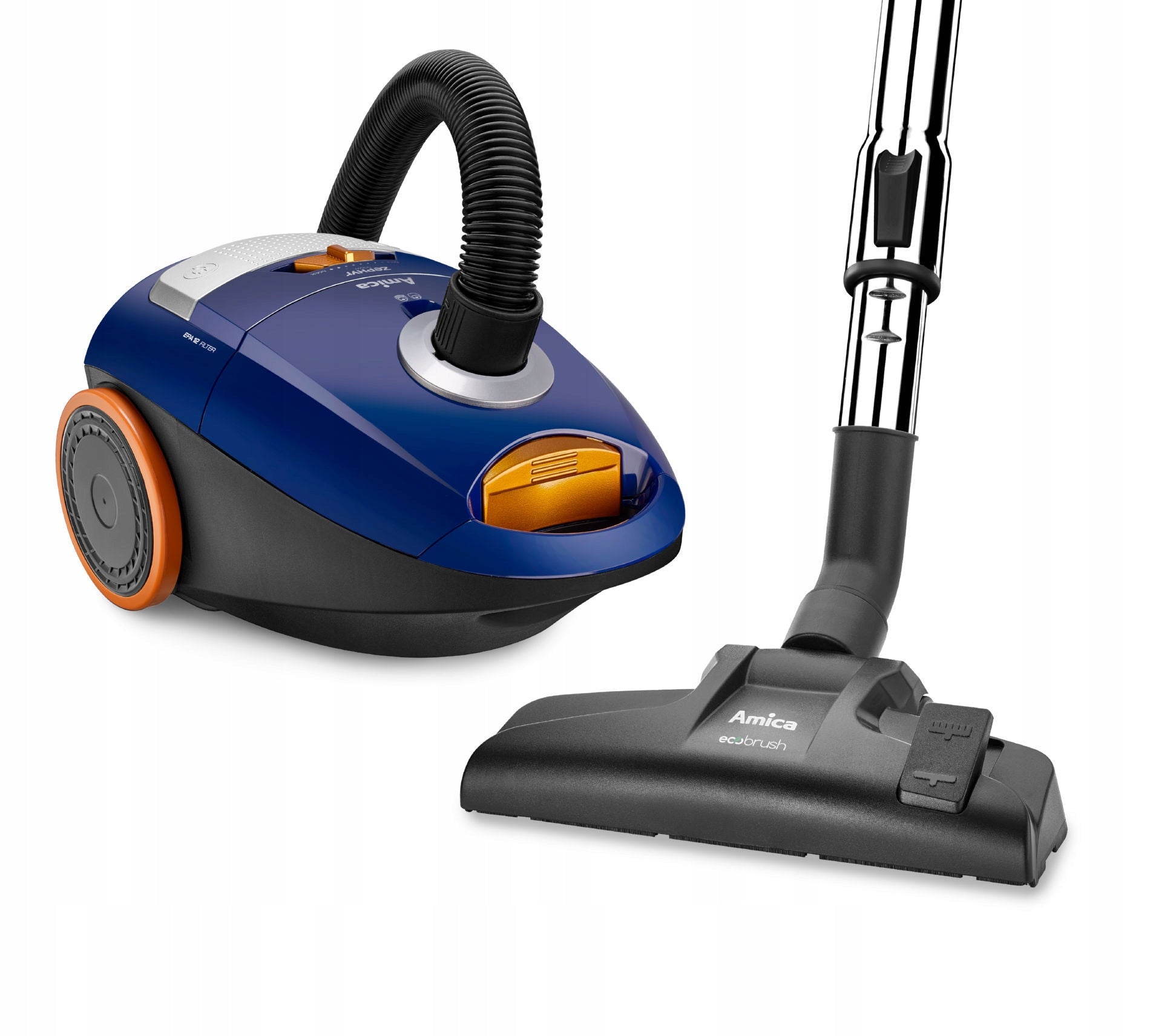 Vacuum Cleaner Amica VM1061 BAG BLUE ACCESSORIES Model Zephyr VM 1061