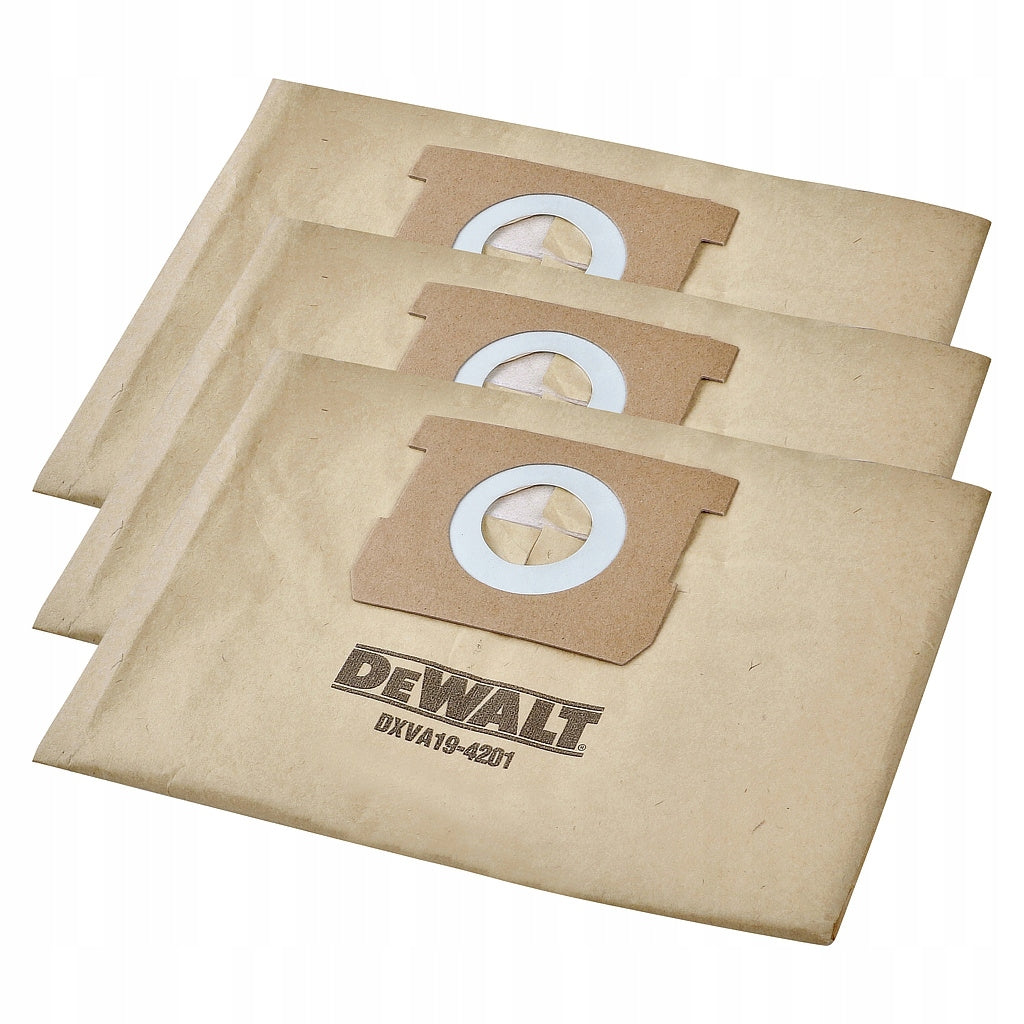 Vacuum Cleaner Bags DeWalt 23-38L DXVA19-4201 3pcs