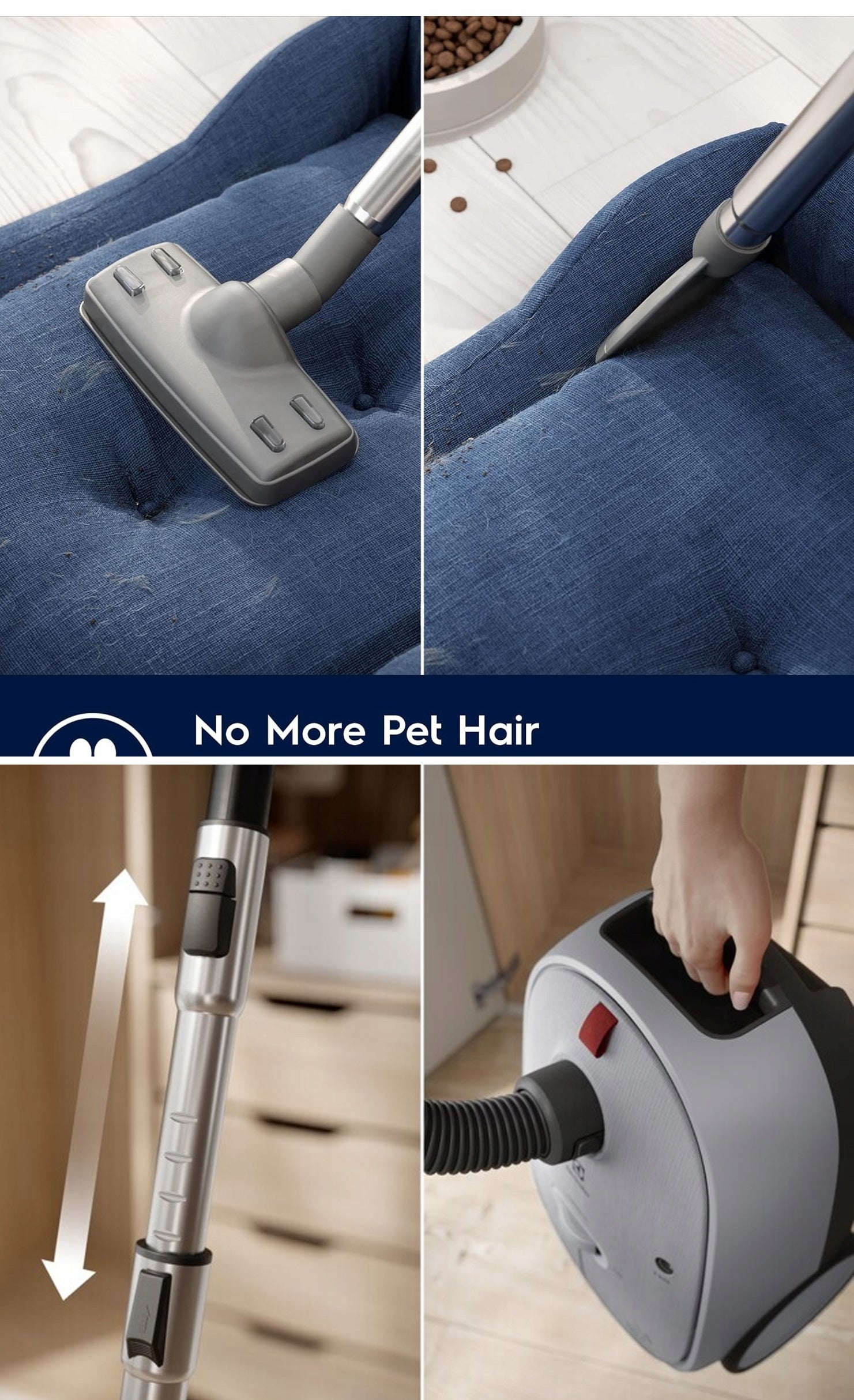Vacuum Cleaner Electrolux 600 EB61A5UG Animal For Cat Dog Hair Turbobrush Dominant color silver/gray