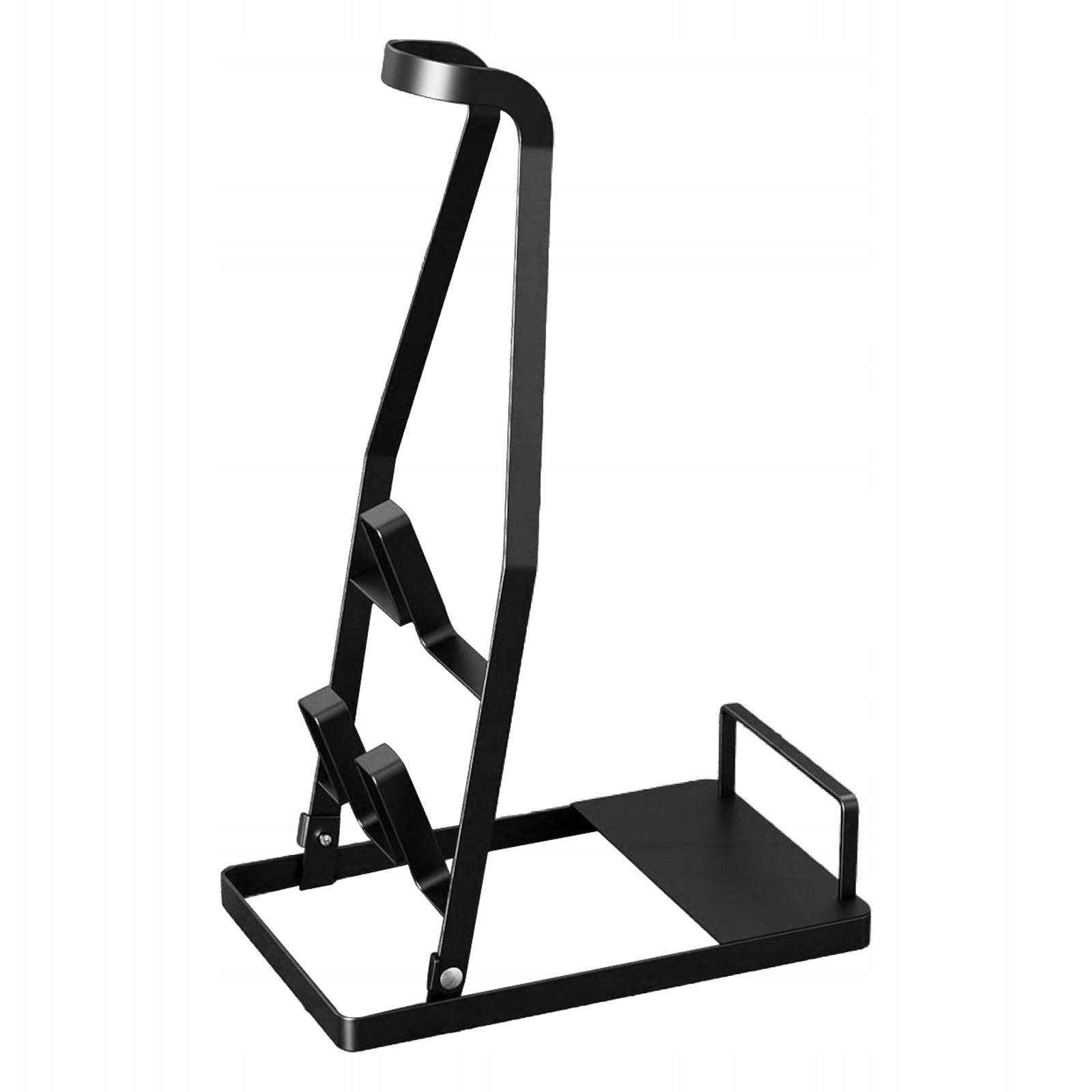 Vacuum Cleaner Stand Bracket Sturdy Universal Organizer Foldable Black Batteries included no