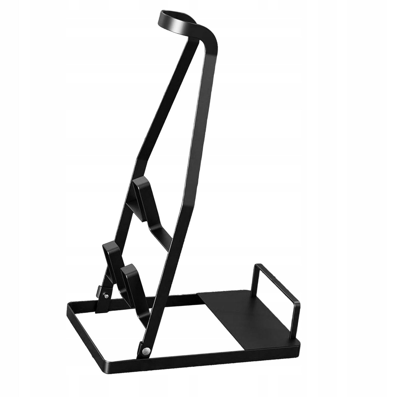 Vacuum Cleaner Stand Space Saving Versatile Use Bracket Foldable Black Packaging status original