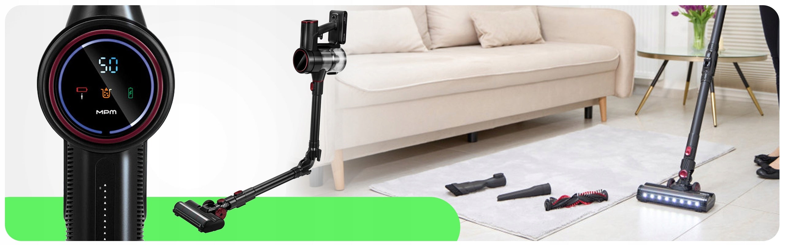 Vacuum Cleaner Vertical Wireless Bagless Powerful GoFlex 2IN1 MPM MOD-72 400W Manufacturer code MOD-72