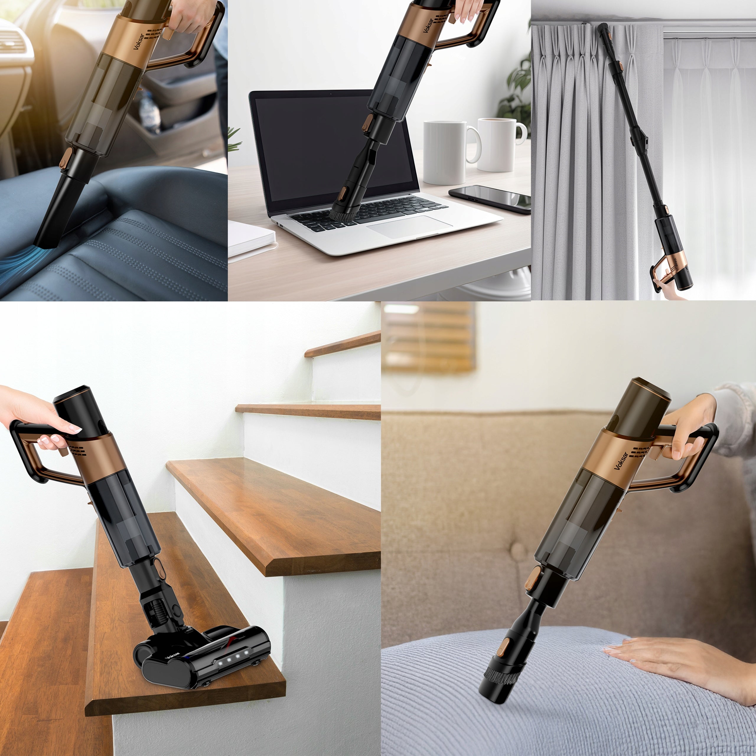 Vacuum Cleaner Wireless Vertical Mopping Washing VOKSAR S11 PRO MOP 5in1 LED Model S11 PRO