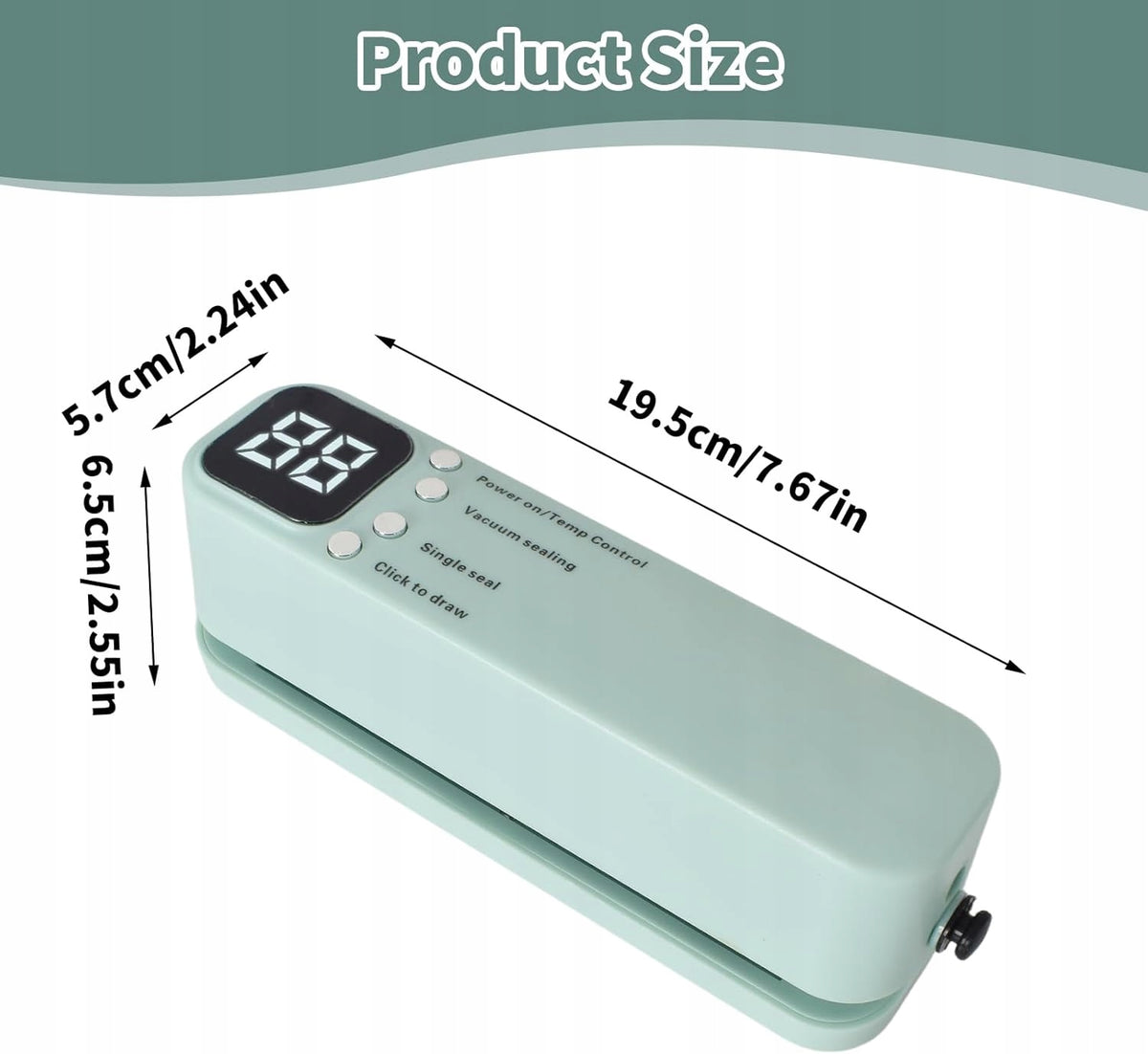 Vacuum Welding Machine Foil Mini Food Packer USB Cordless Packaging status original