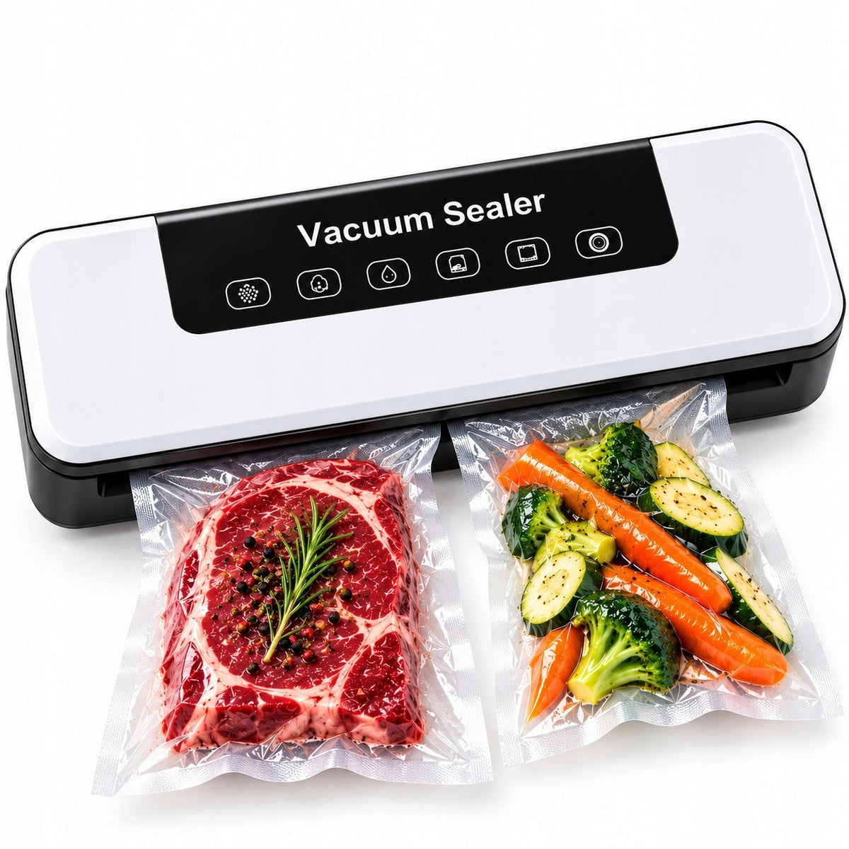 Vacuum Welding Machine Home Food Packaging Machine JS0110 120W + 10 Bags Packaging status original