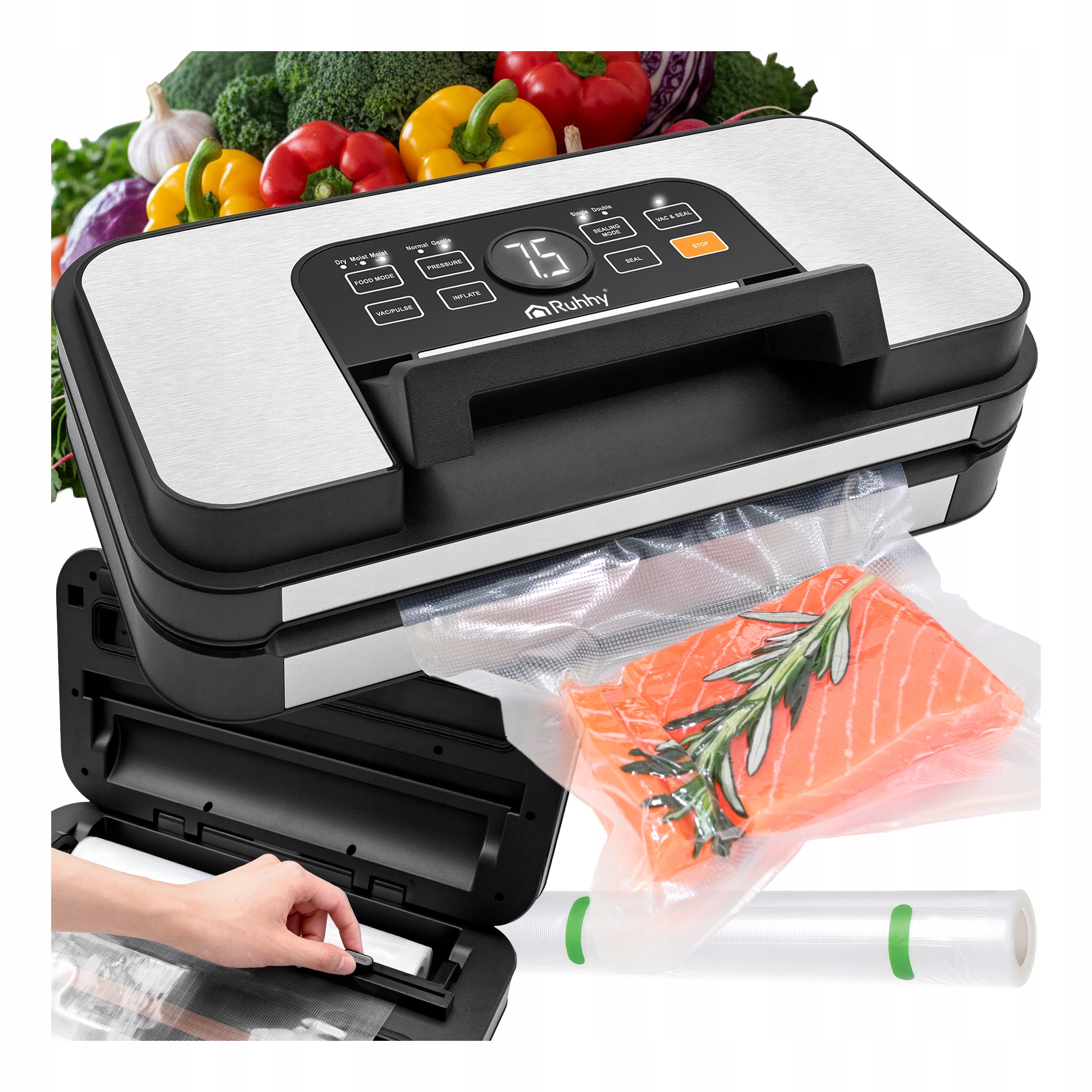Vacuum Welding Machine for Food Automatic Double Welding Machine