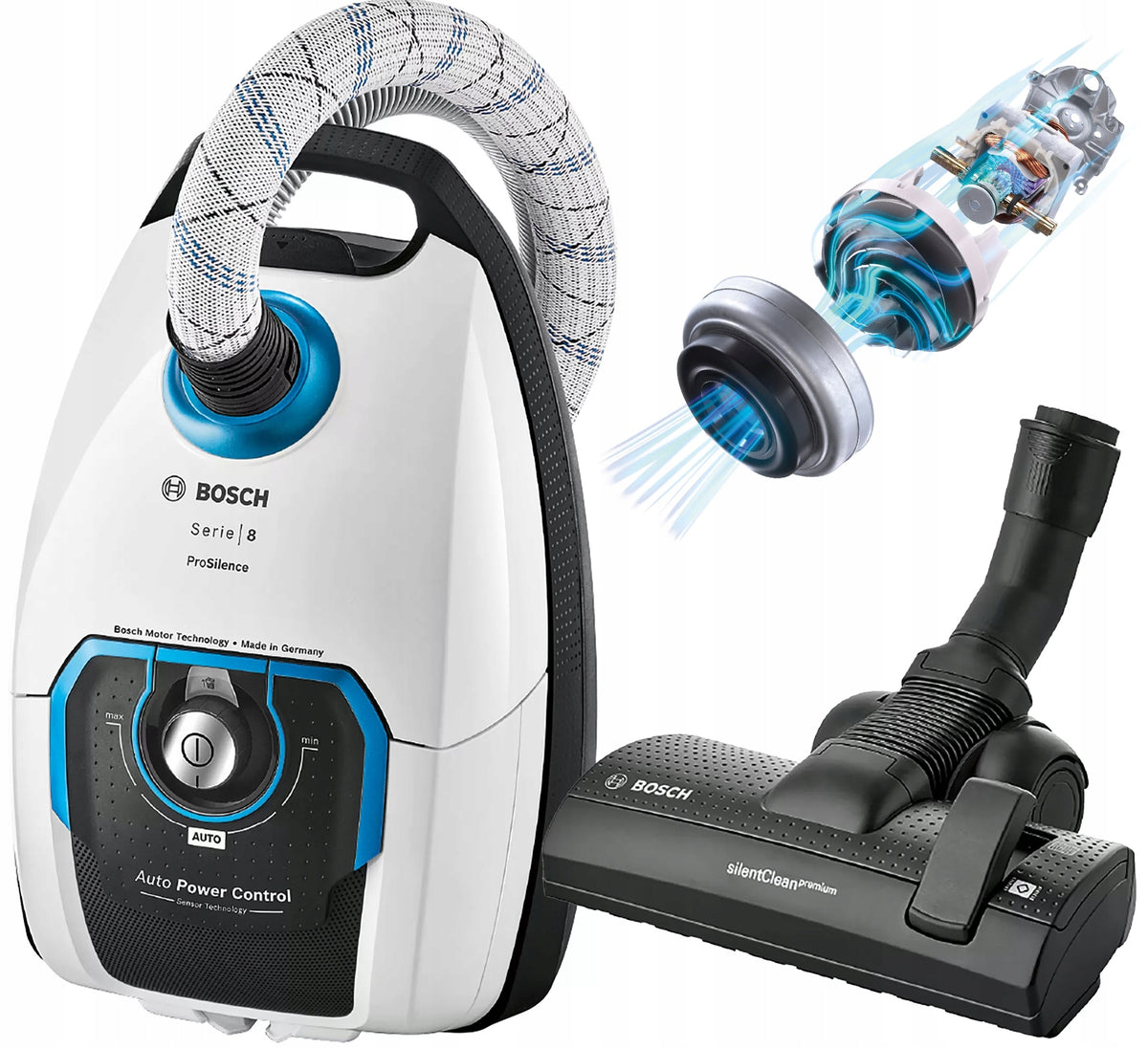 Vacuum cleaner Bosch ProSilence BGL8SIL6 bag HEPA for allergy sufferers