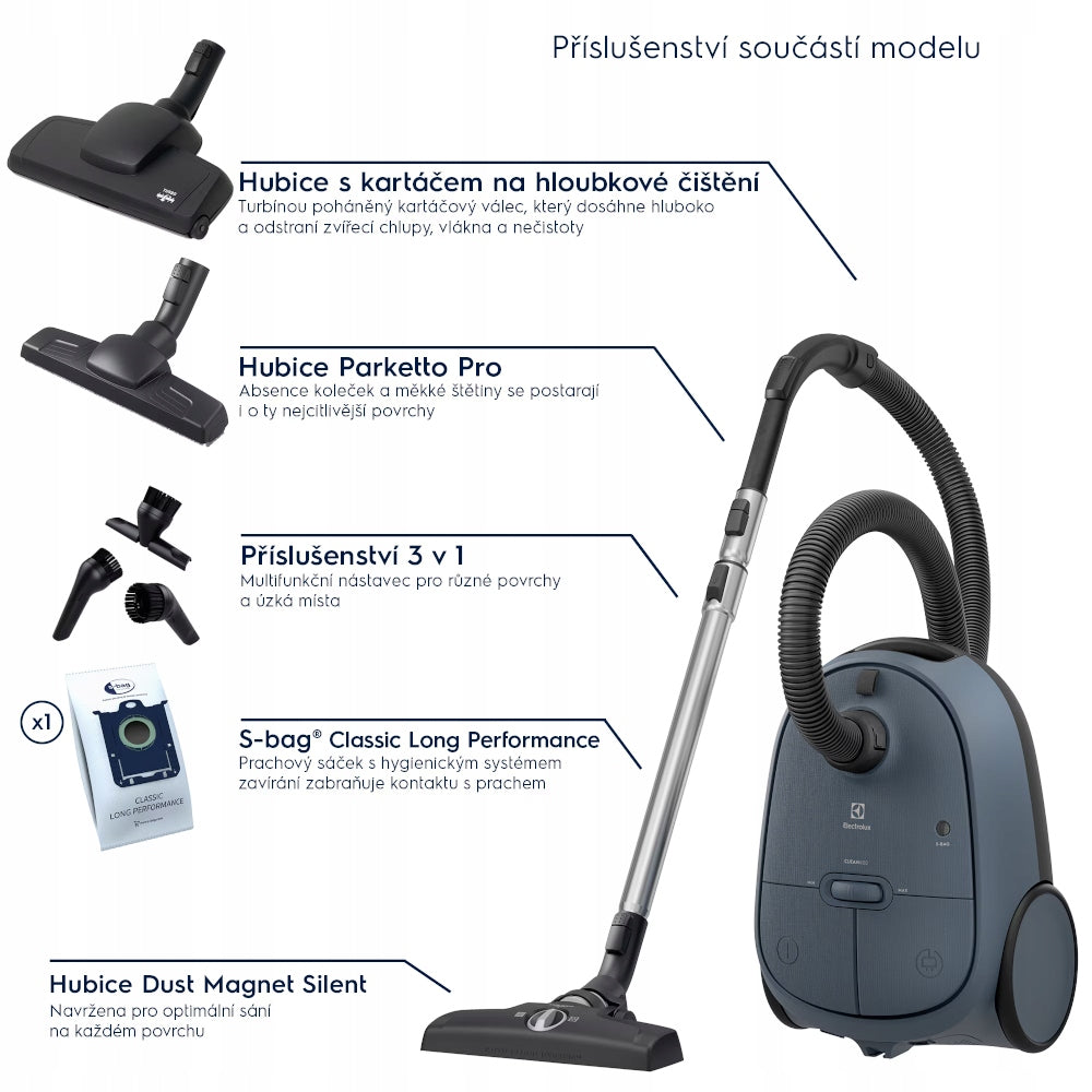Vacuum cleaner Electrolux 600 Clean EB61C4DB, blue Packaging status original