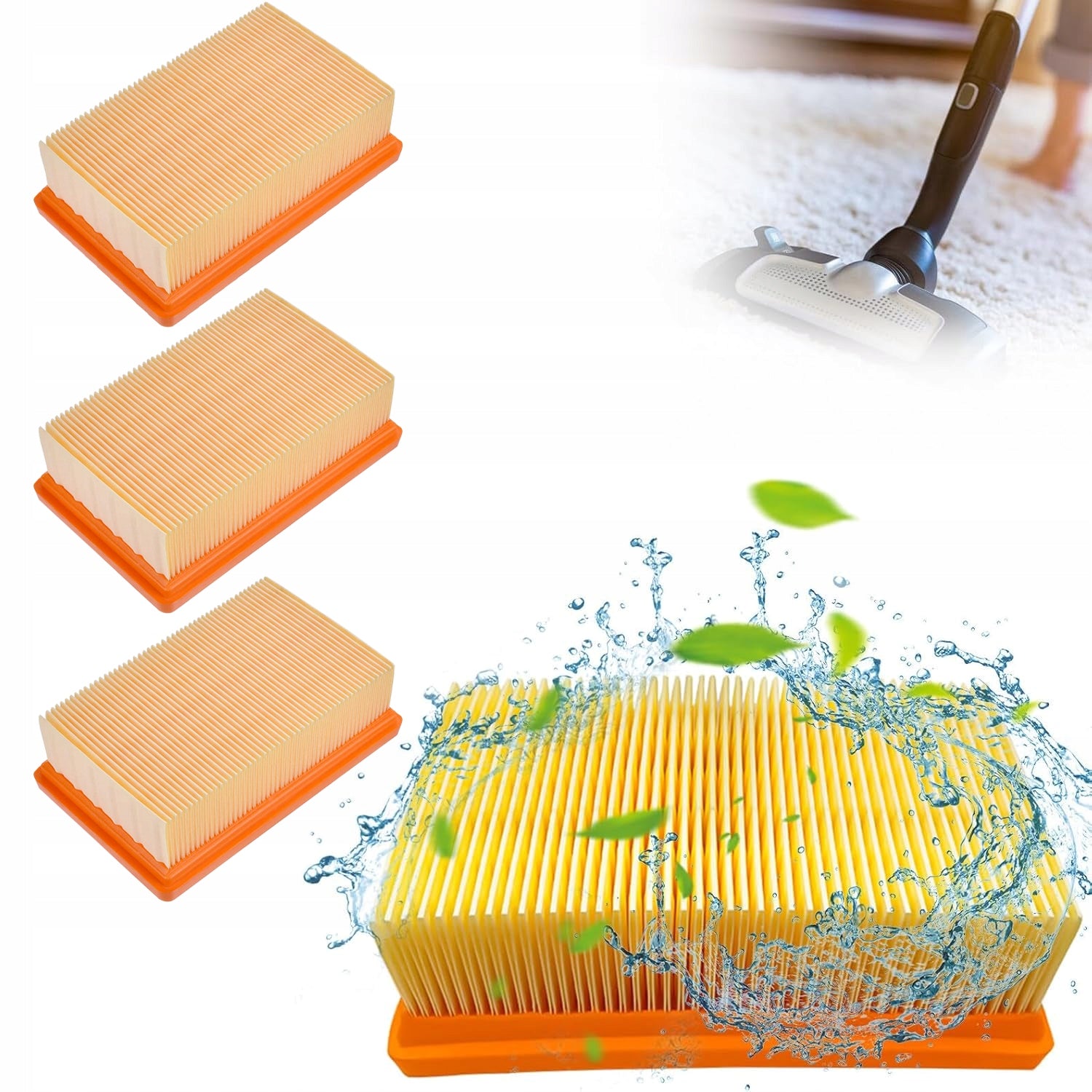 Vacuum cleaner accessories flat filter 4 pcs WD4 WD5 WD6 MV4 MV5 MV6 Manufacturer code 6942391289609