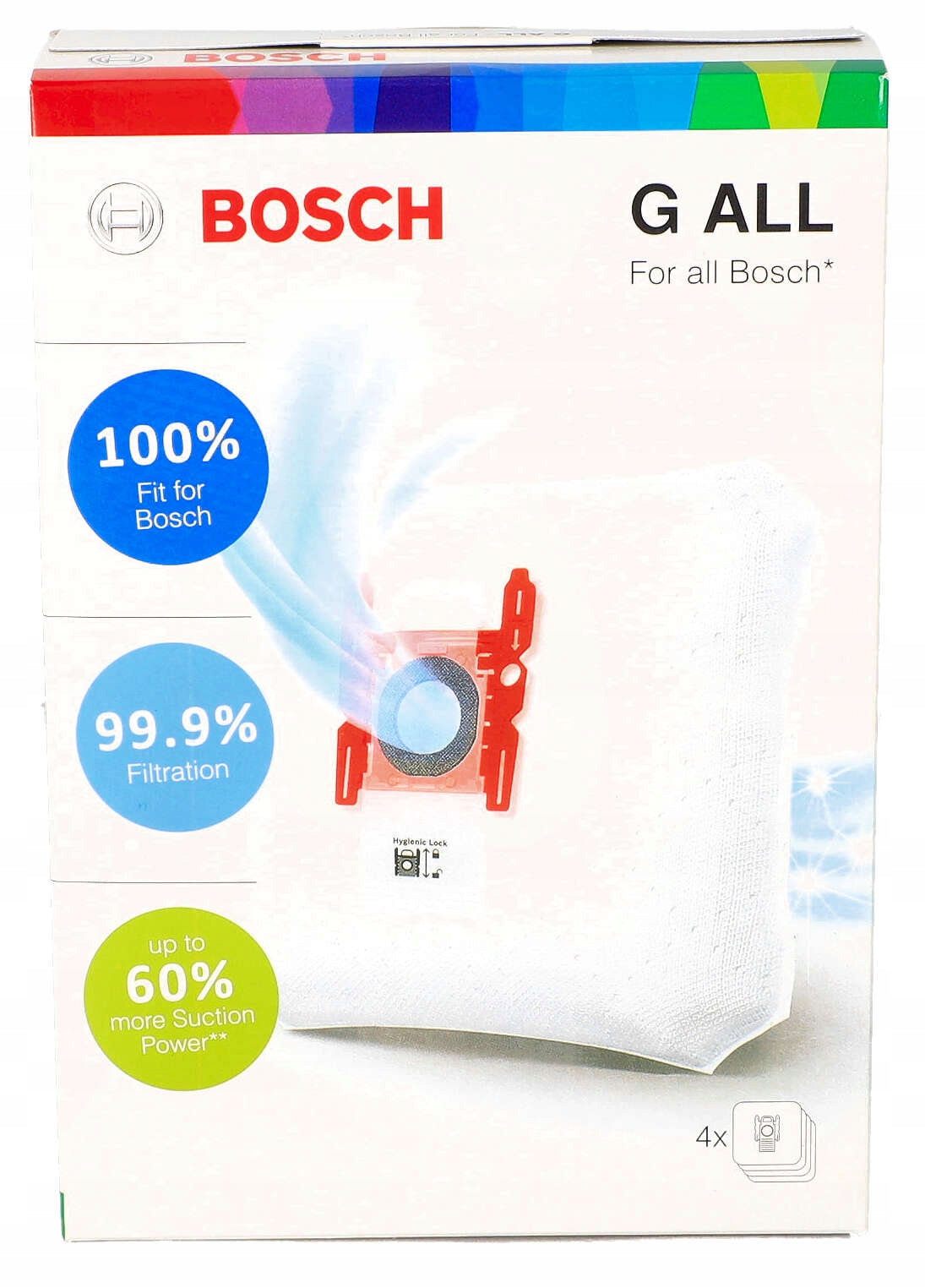 Vacuum cleaner bags Bosch G ALL 8 pcs Manufacturer code BBZ41FGALL x1