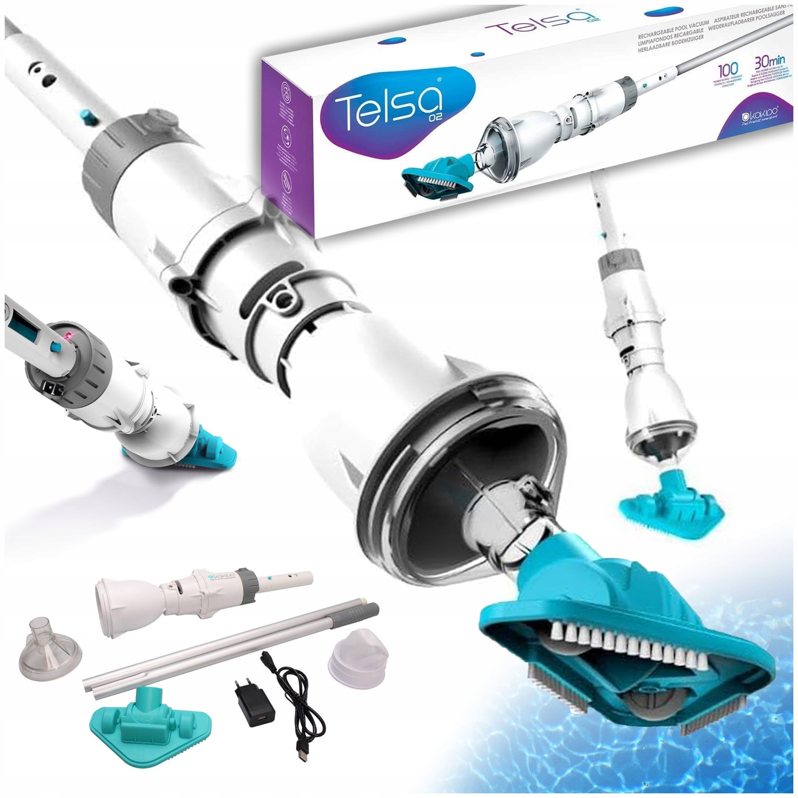 Vacuum cleaner for spa pool Jacuzzi Kokido TELSA 02 wireless PREMIUM