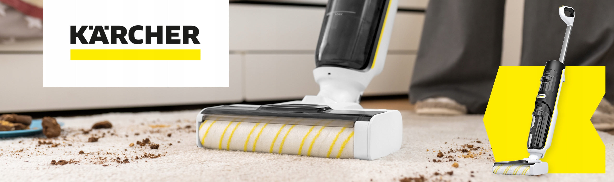 Vacuum cleaner with mop Kärcher FCV4 DRY active washing, drying 1.056-135.0 Manufacturer code 1.056-135.0