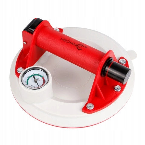 Vacuum suction cup with pressure gauge Powerfix White Mechanic Batteries included no