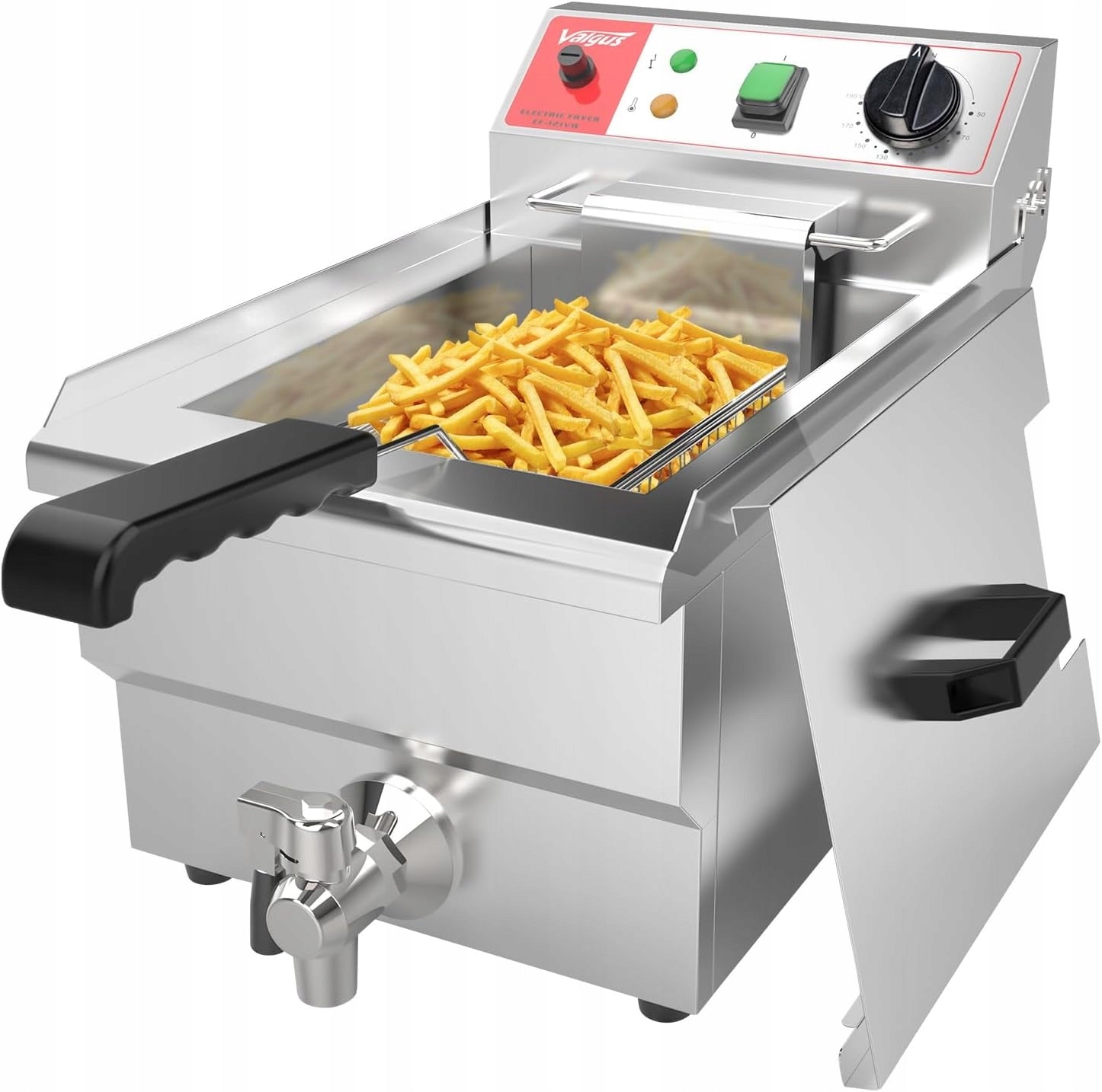 Valgus Industrial Electric Stainless Steel Fryer 3000W 10L