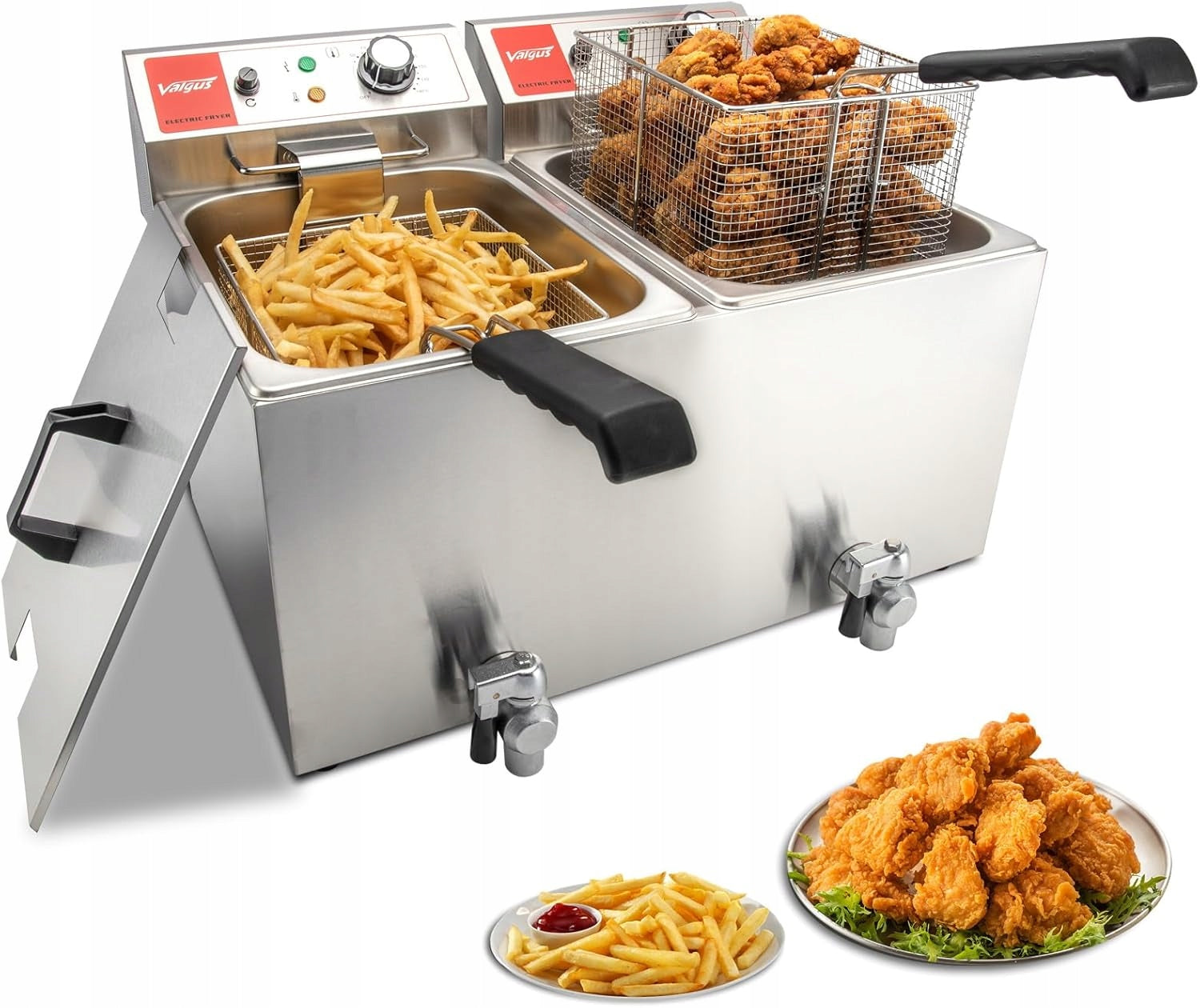 Valgus Two Chamber Electric Fryer 3300 W 26l X334