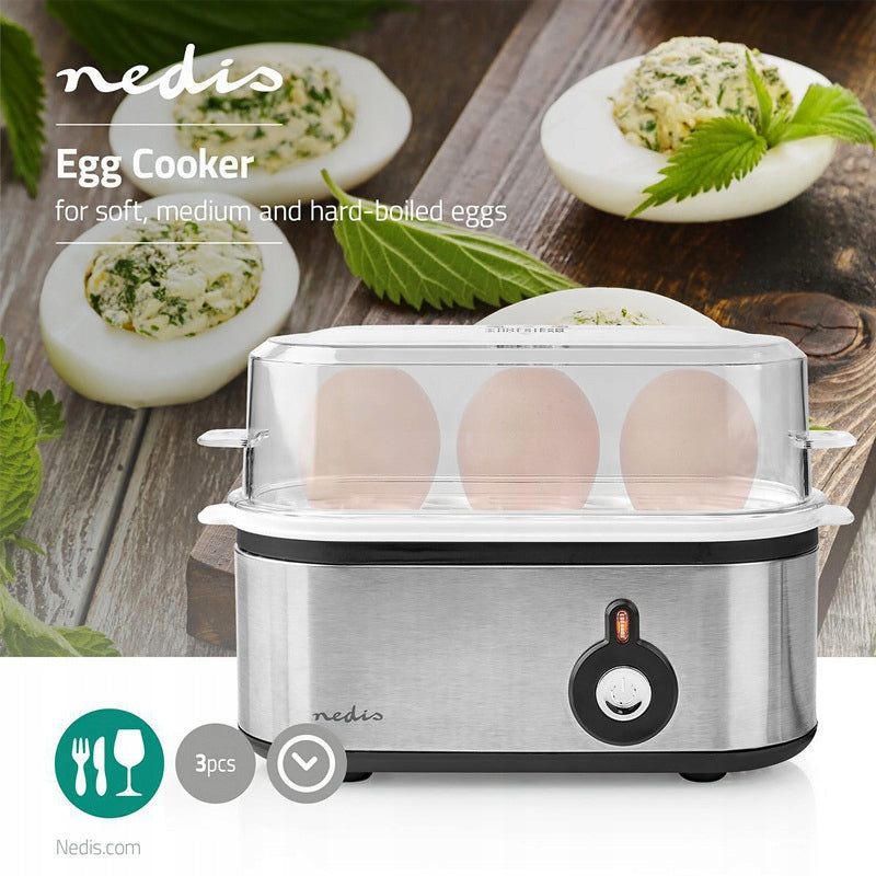 Varič vajec elektrický NEDIS KAEB120EAL 210W (3ks) Brand Nedis